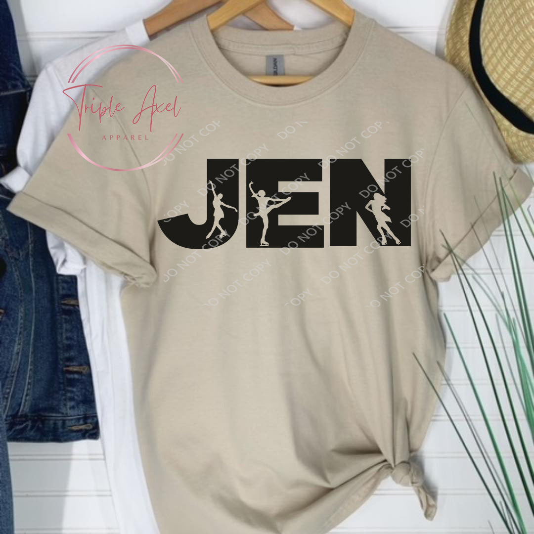Name on Hoodie or Crew Neck