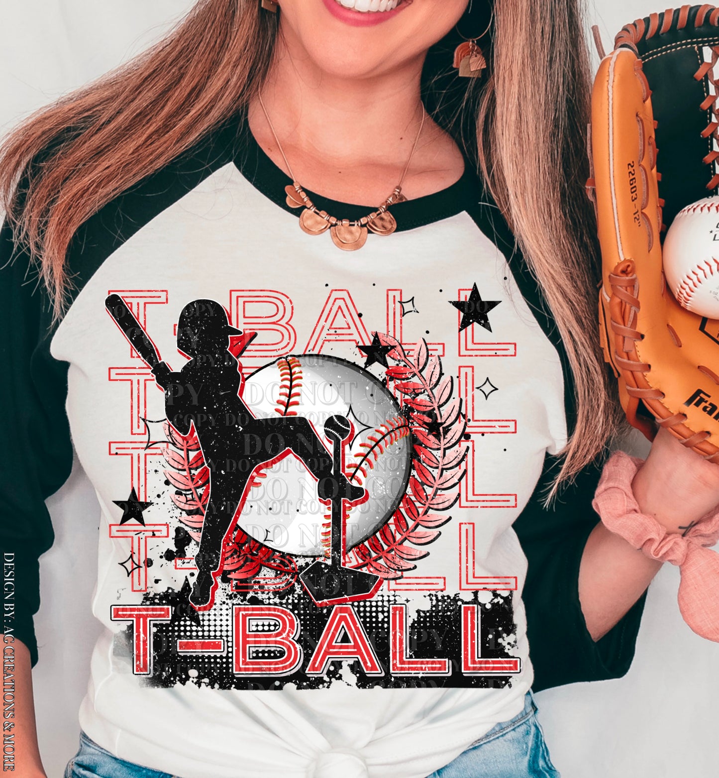 T-Ball (boy) Hoodie or Crew Neck