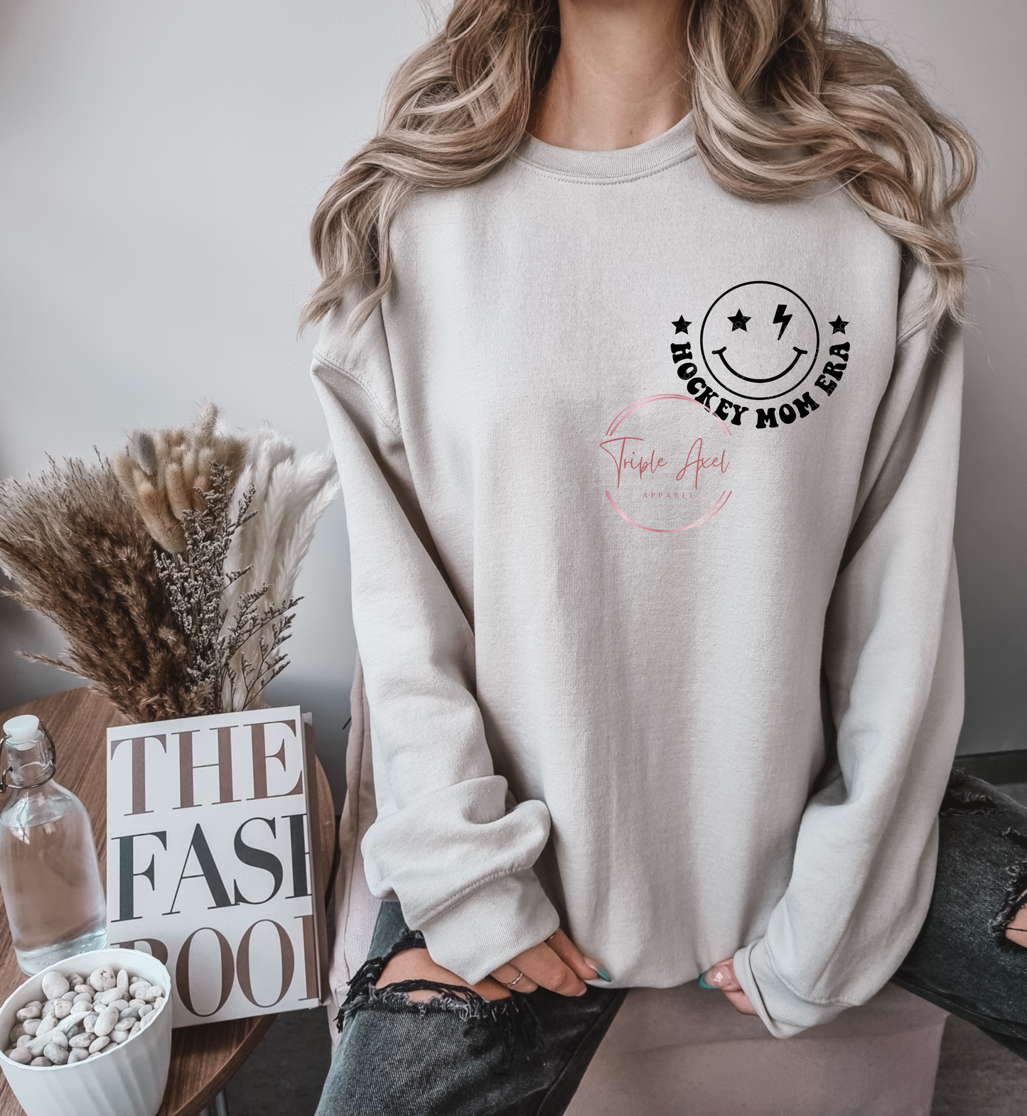 Hockey Mom ERA Hoodie or Crew Neck