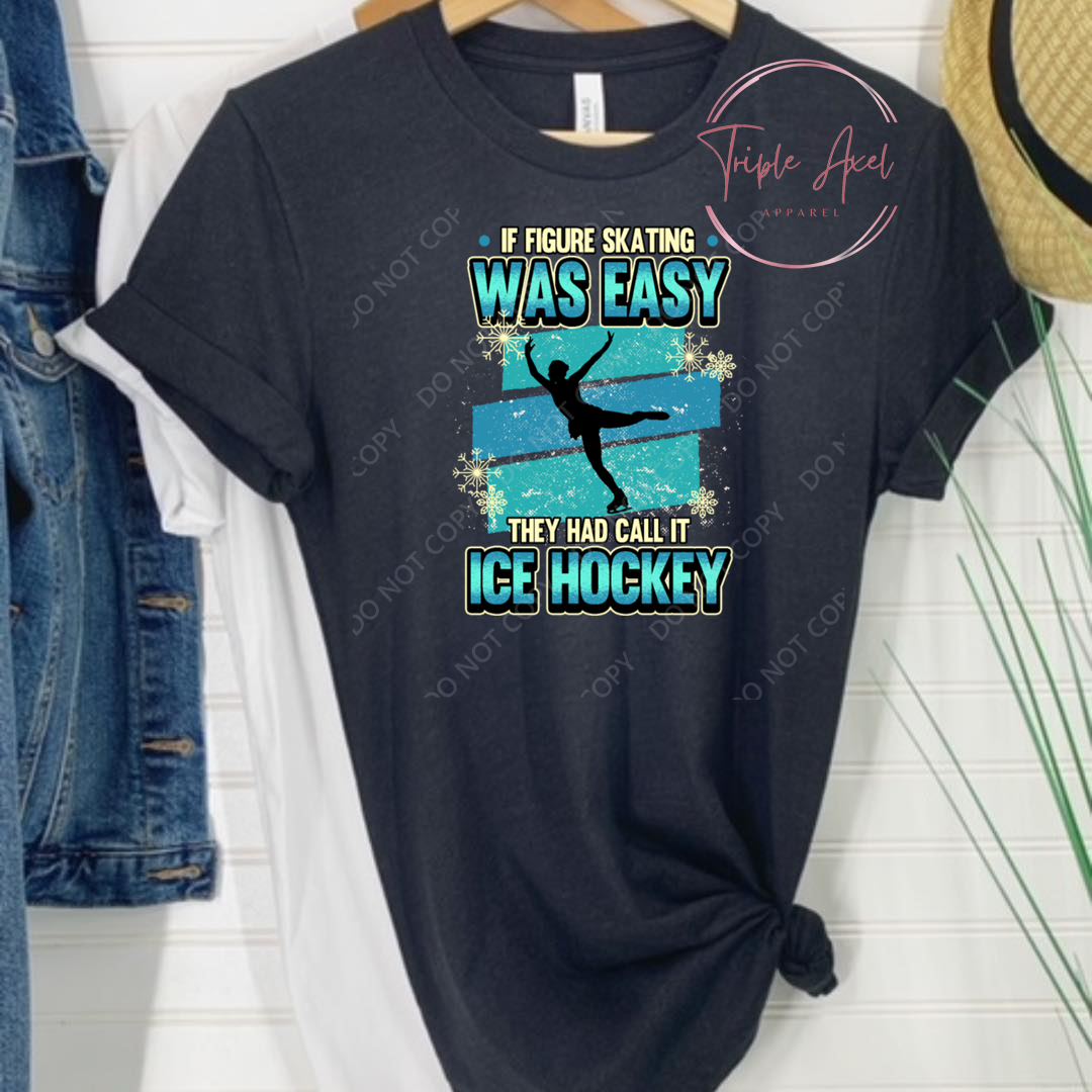 Youth If Figure skating was easy they had called it hockey Hoodie or Crew Neck