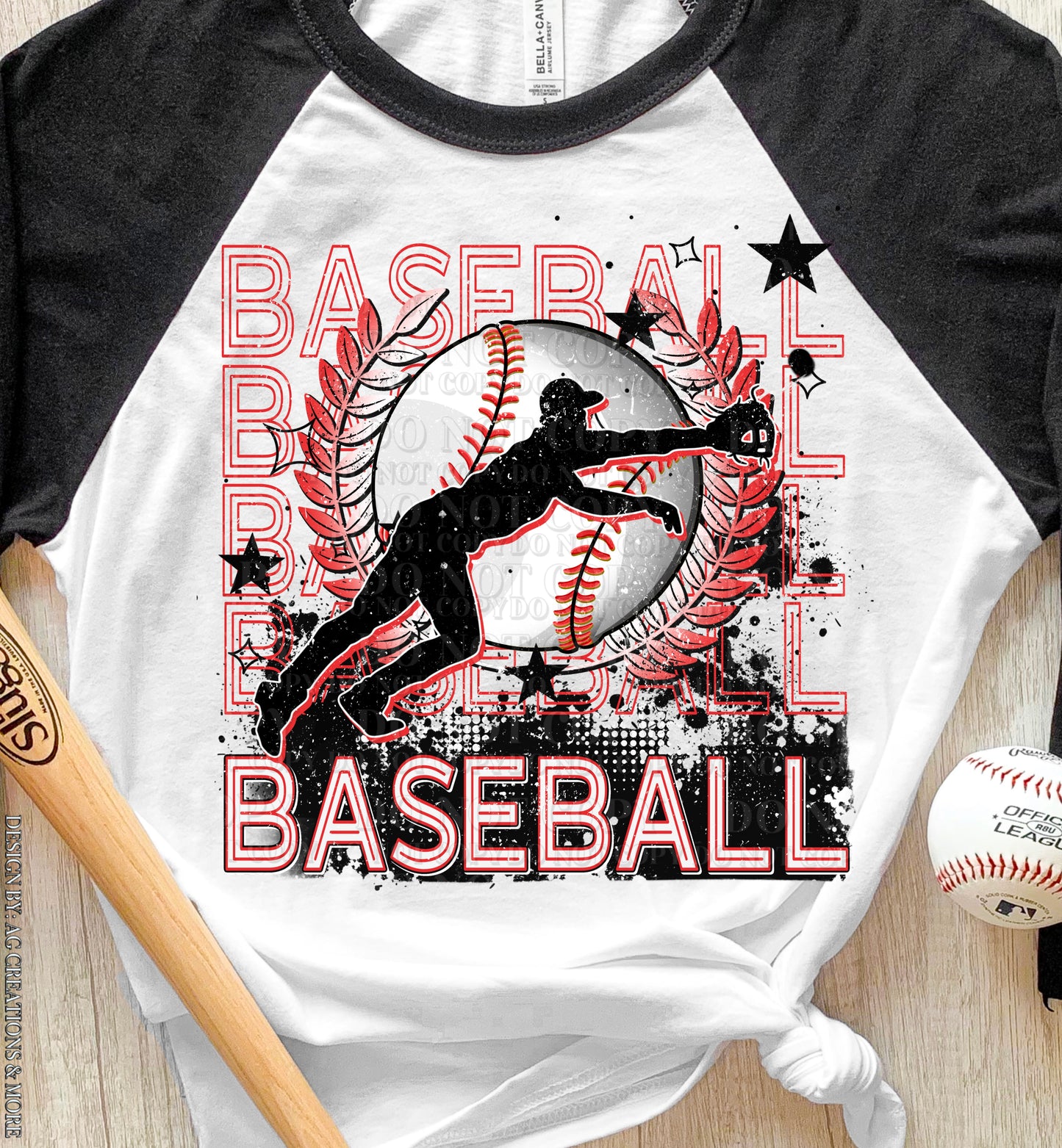 Baseball Hoodie or Crew Neck