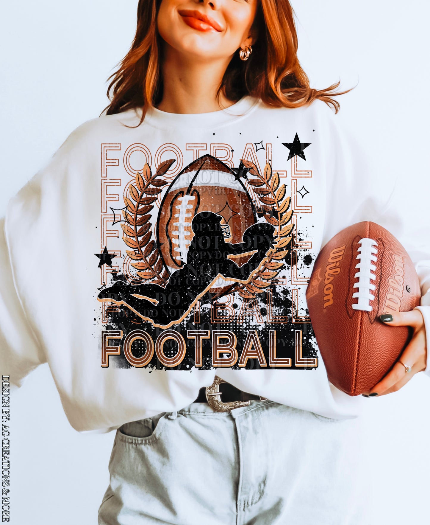 Football Hoodie or Crew Neck