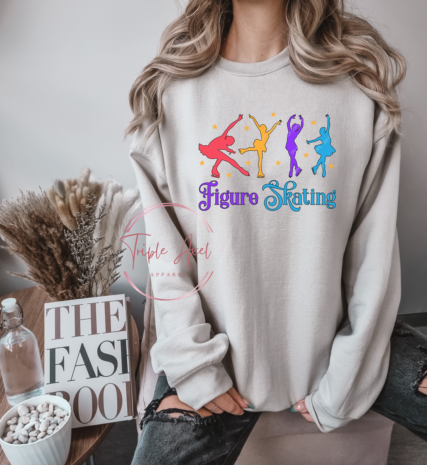 Figure Skating Hoodie or Crew Neck