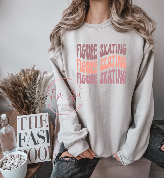 Youth  Figure Skating 3 Hoodie or Crew Neck